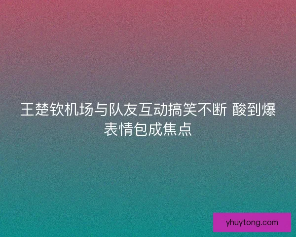 王楚钦机场与队友互动搞笑不断 酸到爆表情包成焦点